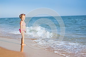 A girl on the beach