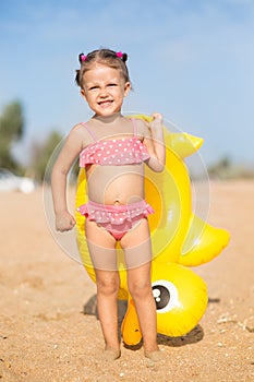 A girl on the beach