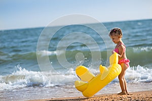 A girl on the beach