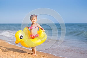 A girl on the beach