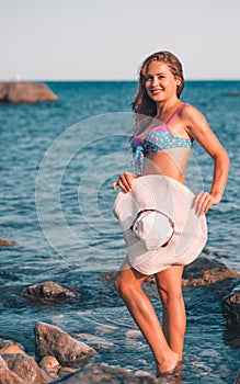 Girl on a beach