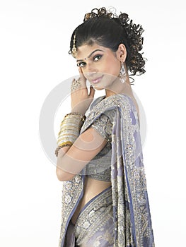 Girl with beautiful sari