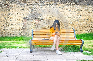 Girl on the bench