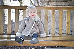 Girl on a bench 3