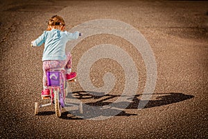 Girl on a bicycle
