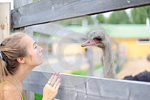 The girl and the bird