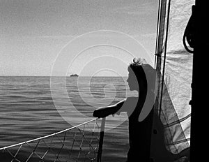 Girl on boat