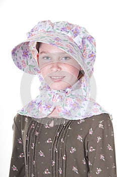 Girl in bonnet