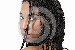 Girl with braids portrait