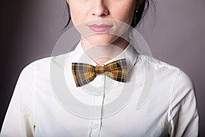 Girl brunette office worker