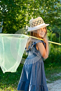 Girl with butterfly net.