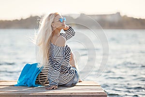 Girl - Captain's in sailor T-shirt.