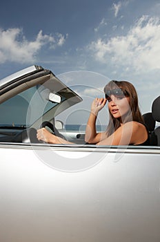 Girl and Car