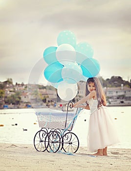 Girl and carriage