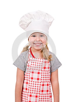 Girl in chef's hat