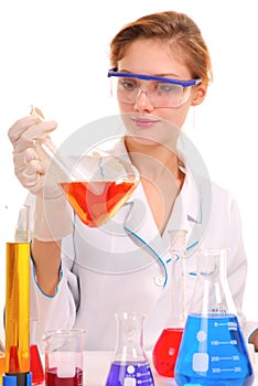 Girl chemist