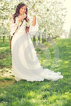 Girl in cherry blossom