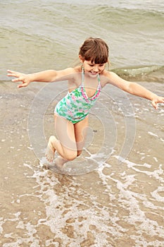 Girl, child, fun, water
