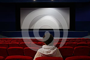 Girl in cinema