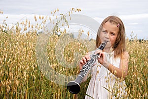 Girl with clarinet