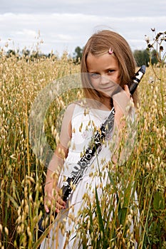 Girl with clarinet