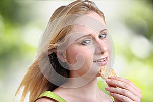 Girl with a cookie