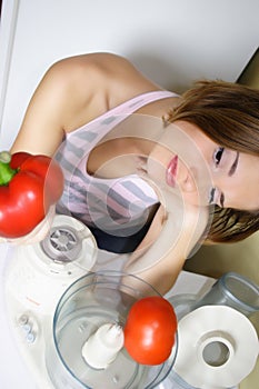 Girl cooking