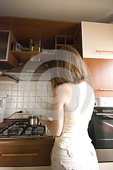 Girl cooking