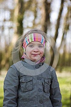 Girl in countryside