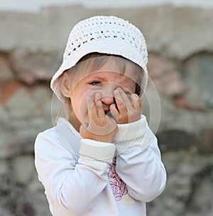 Girl crying