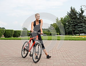 Girl cyclist