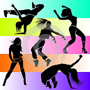 Girl dancer athletic club clubbers clubbing