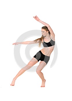Girl dancer in movement
