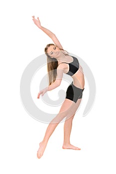 Girl dancer in movement