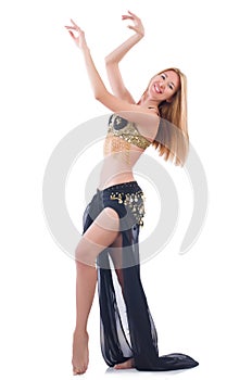 Girl dancing belly dance