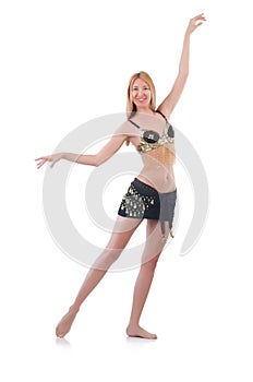 Girl dancing belly dance