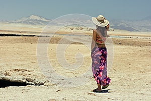 Girl in the desert