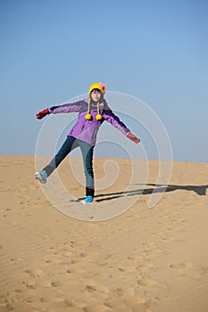 Girl in desert