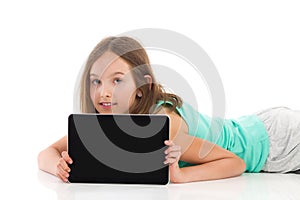 Girl with digital tablet