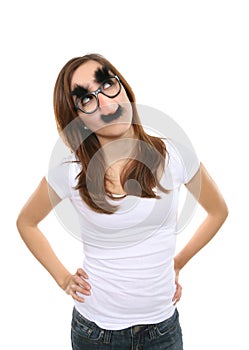 Girl with Disguise photo