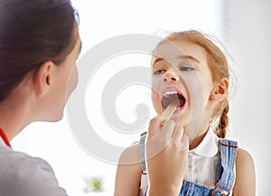 Girl at a doctor's