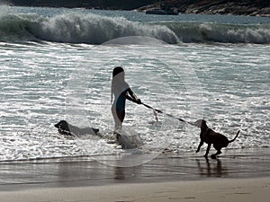 Girl&dog