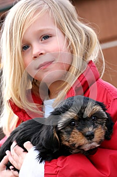 Girl with dog