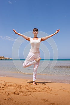 Girl doing yoga