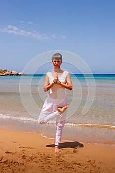 Girl doing yoga