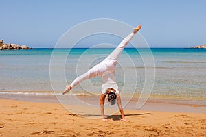 Girl doing yoga