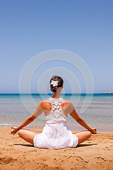 Girl doing yoga