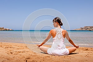 Girl doing yoga