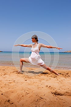 Girl doing yoga