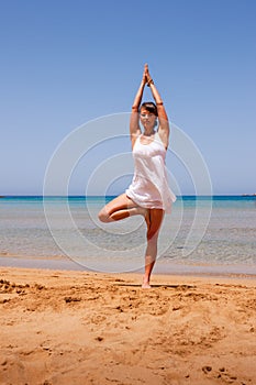 Girl doing yoga